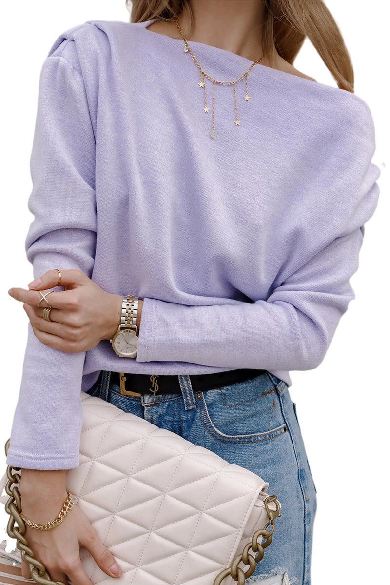 Julitta - Asymmetrischer Pullover mit modischen Ärmeln