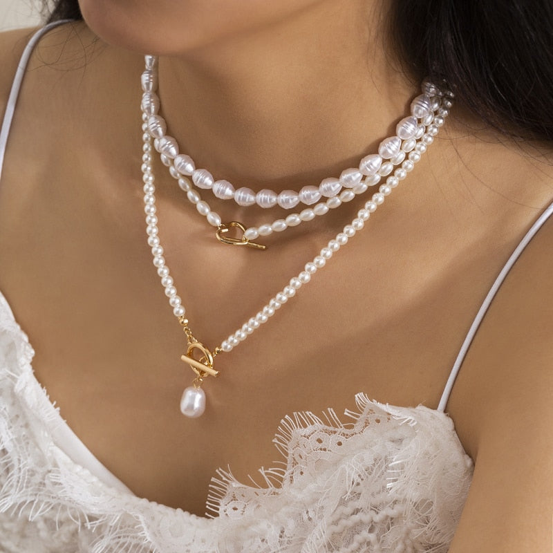 Shamui™ Mehrlagige Perlenkette | Lass die Perlen auf dir glänzen