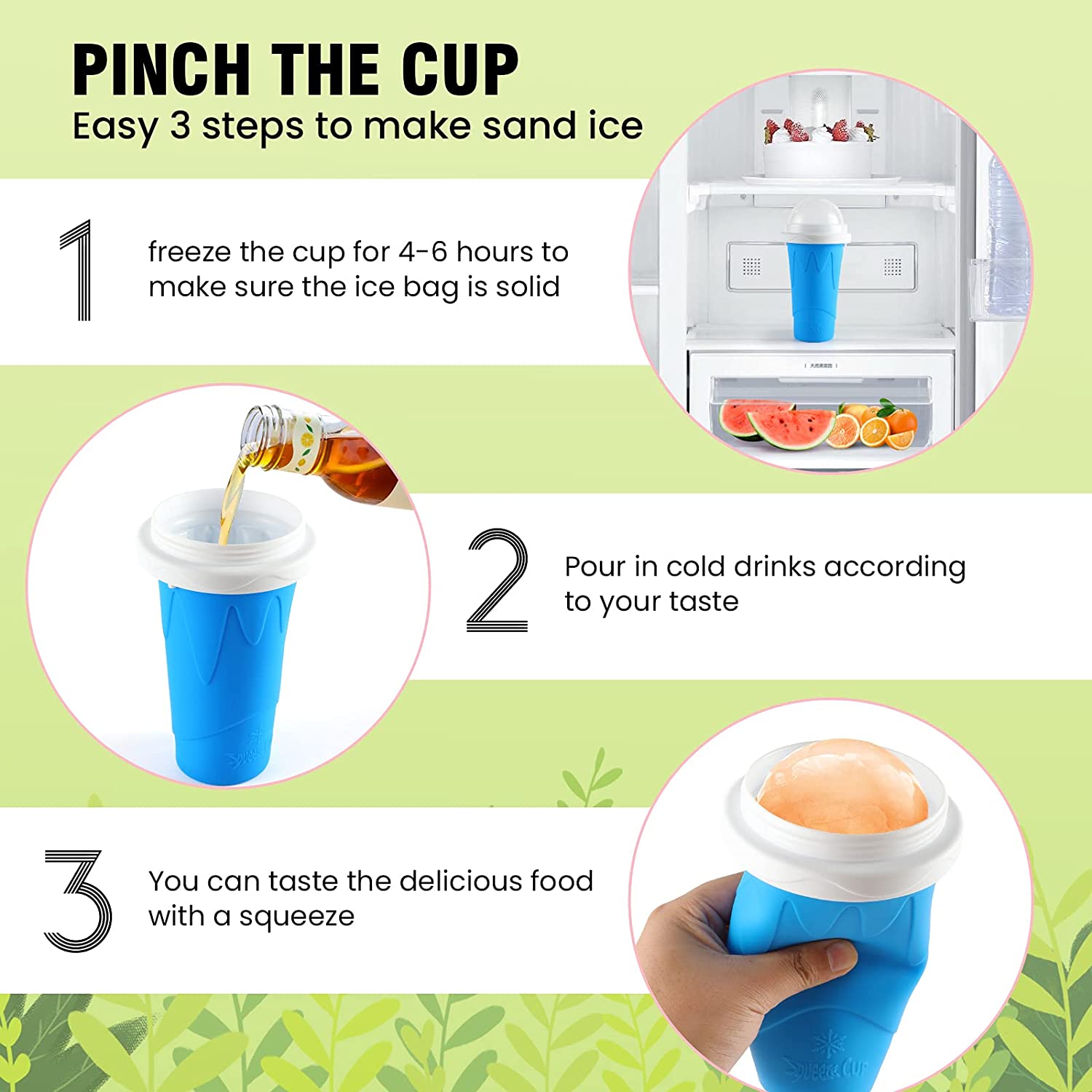 Freez™ Slushy Cup - Erfrischende Slushies oder Cocktails in Sekundenschnelle.