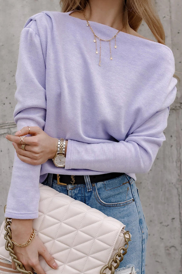 Julitta - Asymmetrischer Pullover mit modischen Ärmeln